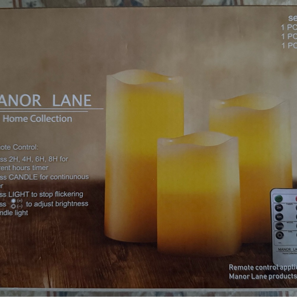 Flameless LED candles with remote